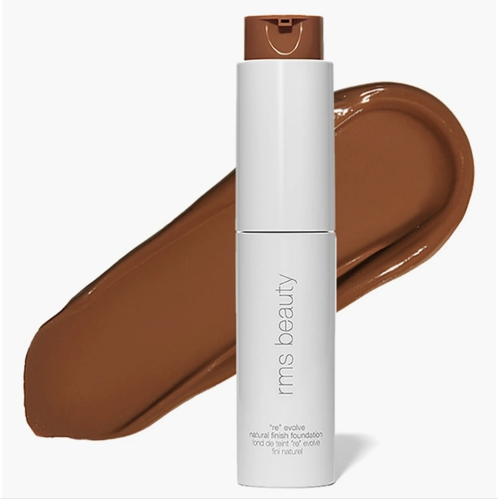 RMS Beauty ReEvolve Natural Finish Liquid Foundation In Rich Brown #111